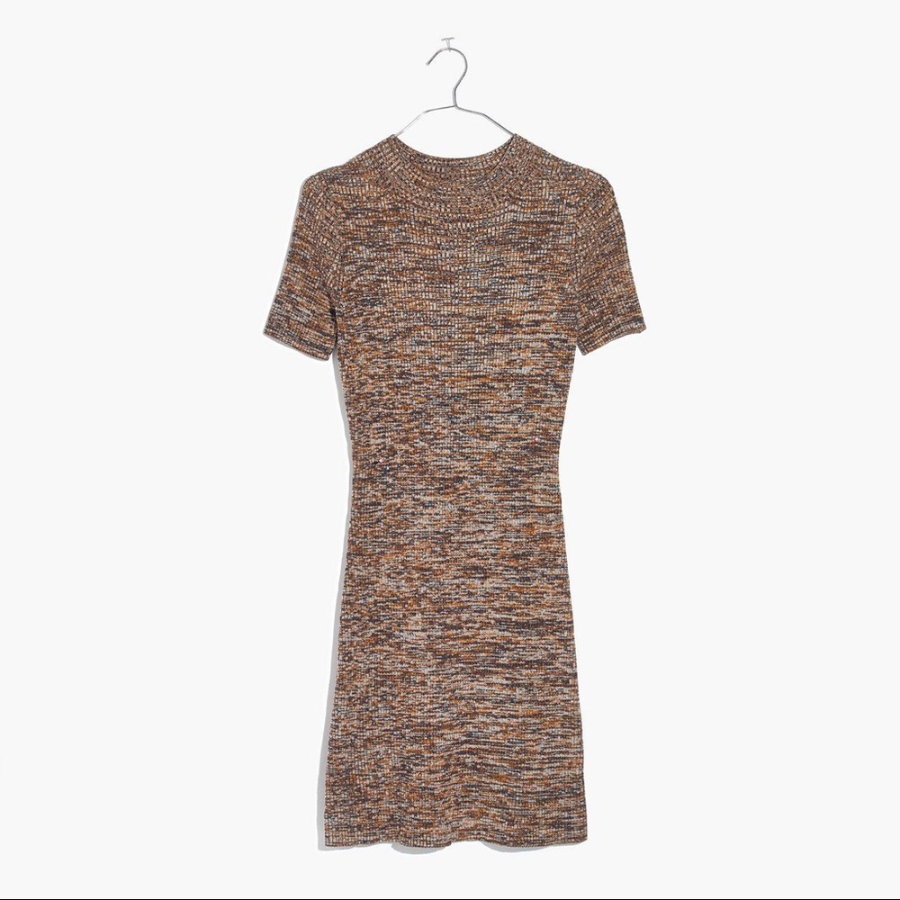 Madewell Marled Shortsleeved Sweater Dress